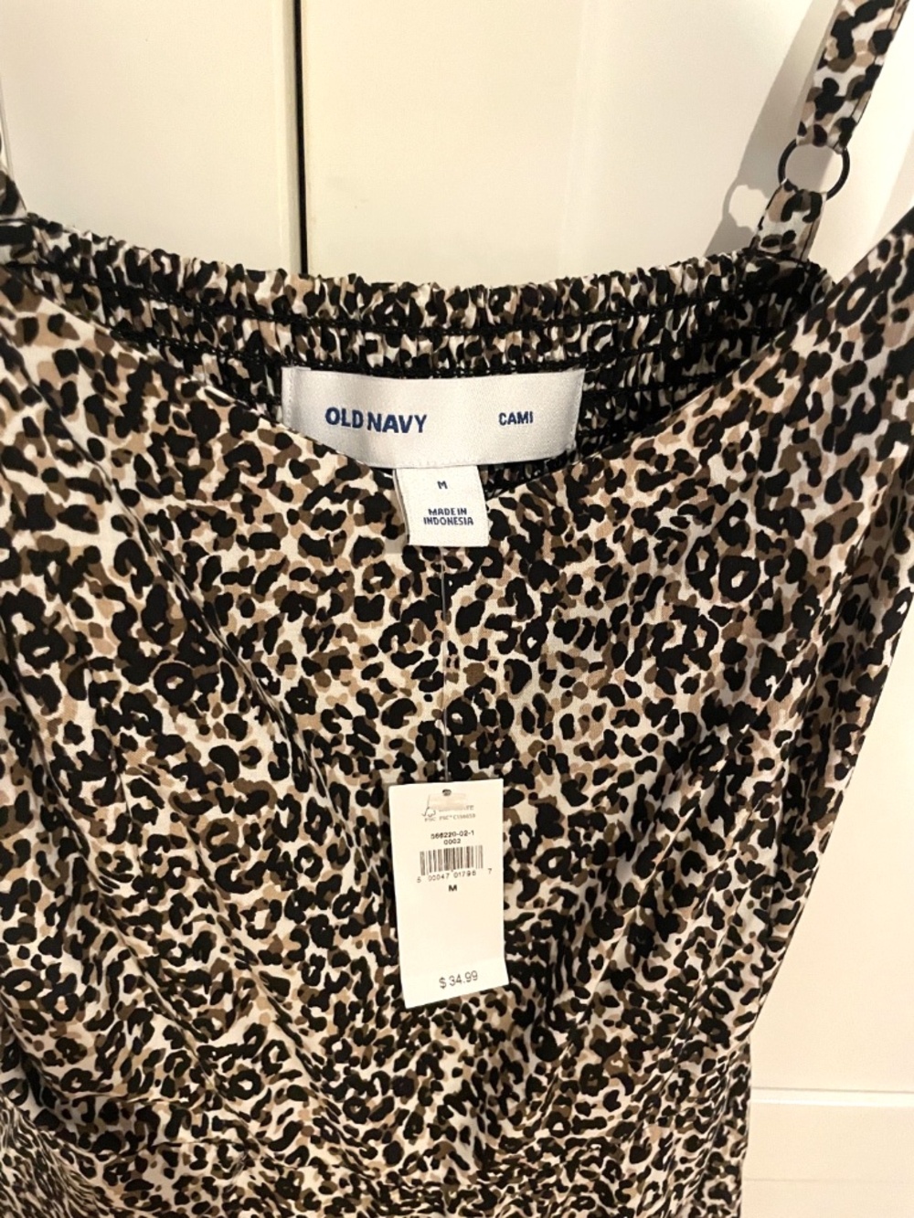 NWT Old Navy Cheetah Animal Print Cami Dress Size Medium - Picture 2 of 4